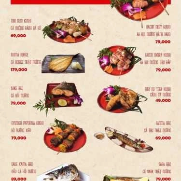 Thực đơn- Nhà Hàng Sachi Japanese Restaurant