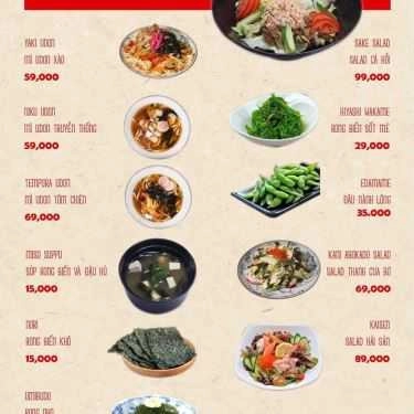 Thực đơn- Nhà Hàng Sachi Japanese Restaurant