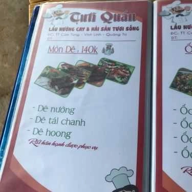 Thực đơn- Nhà Hàng Tu Ti Quán - Lẩu Nướng Cay & Hải Sản Tươi Sống