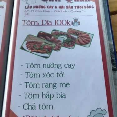 Thực đơn- Nhà Hàng Tu Ti Quán - Lẩu Nướng Cay & Hải Sản Tươi Sống