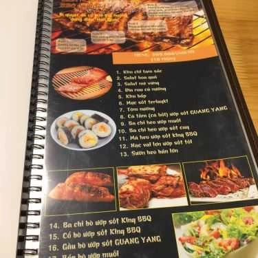 Thực đơn- Nhà Hàng BBQ Chicken - Lẩu & Nướng Hàn Quốc
