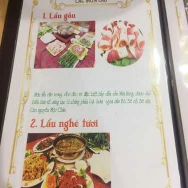 Thực đơn- Nhà Hàng Lẩu Gầu Cao Nguyên