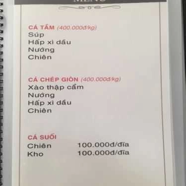 Thực đơn- Nhà Hàng X Palace - Lẩu & Nướng BBQ