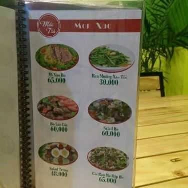 Thực đơn- Nhà Hàng BBQ Mộc Trà