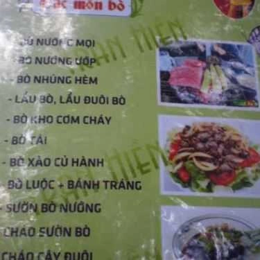 Thực đơn- Quán Ăn Bò Tơ Trần Hiền - Tỉnh Lộ 6