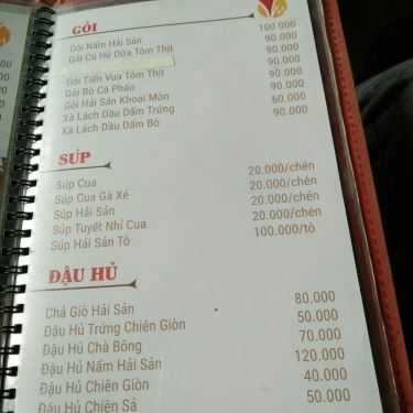 Thực đơn- Nhà Hàng Khu Giải Trí Ẩm Thực Văn Minh