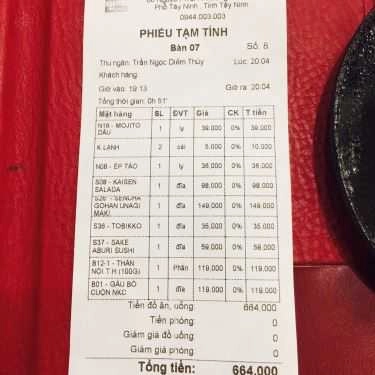 Thực đơn- Nhà Hàng Kubo - Sushi & BBQ