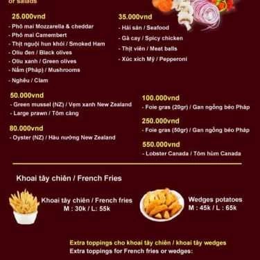 Thực đơn- Nhà Hàng La Dem Bistro - Ẩm Thực Pháp
