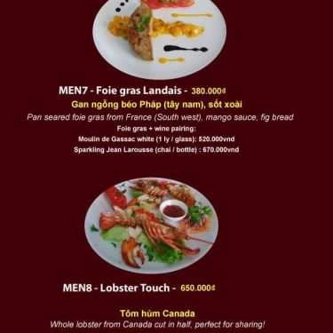 Thực đơn- Nhà Hàng La Dem Bistro - Ẩm Thực Pháp