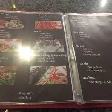 Thực đơn- Nhà Hàng Tây Bắc - Lẩu & Món Nướng