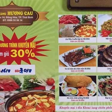 Thực đơn- Nhà Hàng Hương Cau - Ẩm Thực Việt