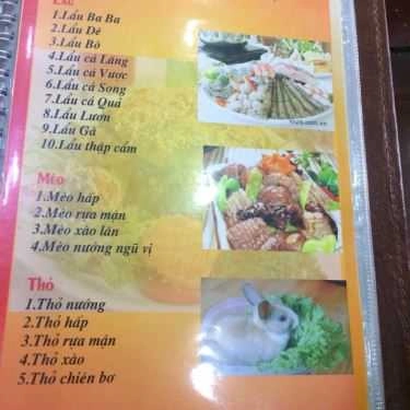 Thực đơn- Nhà Hàng Sơn Dê - Tổ Chức Hội Nghị, Sinh Nhật