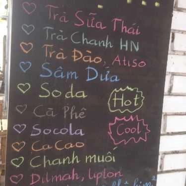Thực đơn- Cafe Bụi - Trà Chanh