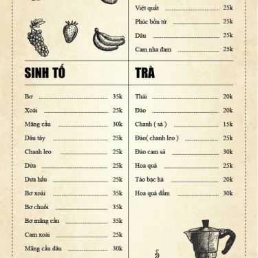 Thực đơn- Quán Ăn VOI - Food & Drink