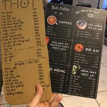 Thực đơn- Cafe Thớt Coffe
