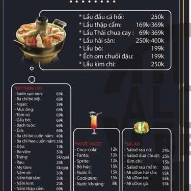 Thực đơn- Quán Ăn Aloha BBQ & Hotpot