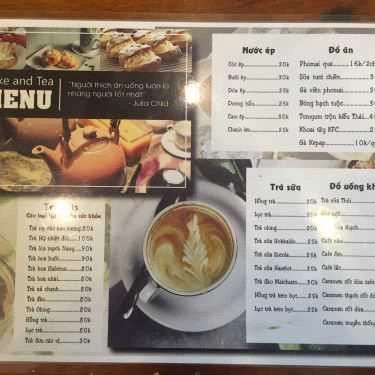 Thực đơn- Cafe Cake & Tea