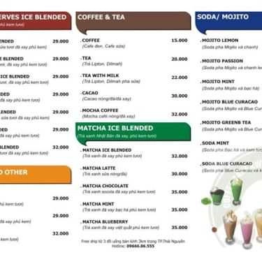 Thực đơn- Chum Coffee - Phủ Liễn