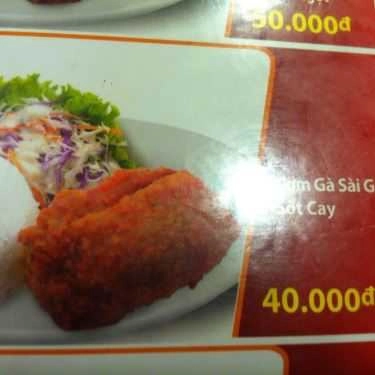 Thực đơn- Nhà Hàng Jollibee - Lương Ngọc Quyến