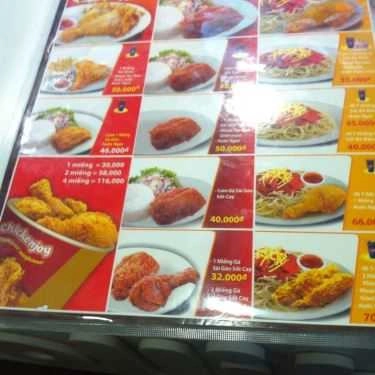 Thực đơn- Nhà Hàng Jollibee - Lương Ngọc Quyến