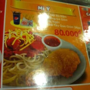 Thực đơn- Nhà Hàng Jollibee - Lương Ngọc Quyến