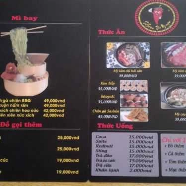 Thực đơn- Quán Ăn Sasin - Mì Cay 7 Cấp Độ