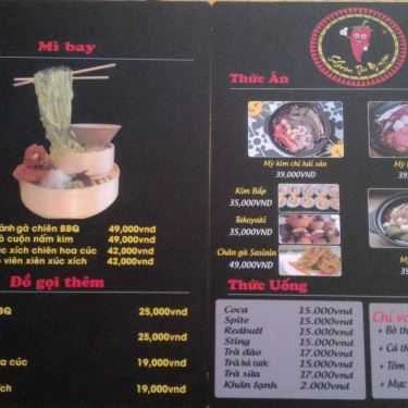 Thực đơn- Quán Ăn Sasin - Mì Cay 7 Cấp Độ