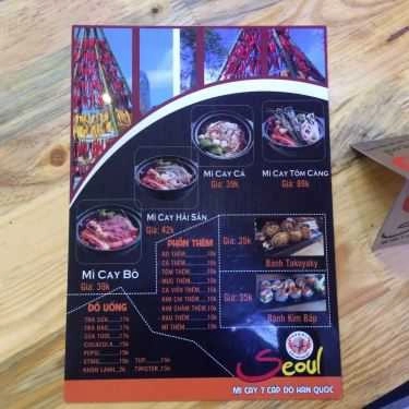 Thực đơn- Quán Ăn Seoul - Quán Mì Cay