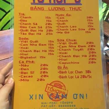 Thực đơn- Cafe Tổ Hợp 8 - Food & Drinks