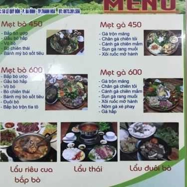 Thực đơn- Quán Ăn VietGap - Lẩu Rau Sạch