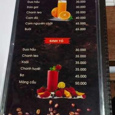 Thực đơn- Aucostic Coffee