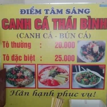 Thực đơn- Quán Ăn Canh Cá Thái Bình - Lê Lai