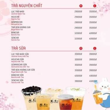 Thực đơn- Cafe Chagenky Tea - Vincom Plaza