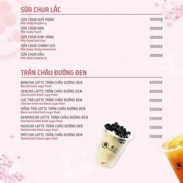 Thực đơn- Cafe Chagenky Tea - Vincom Plaza