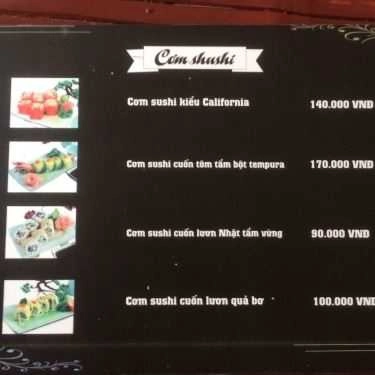 Thực đơn- Quán Ăn Fuji Shushi - Món Ăn Hàn Nhật