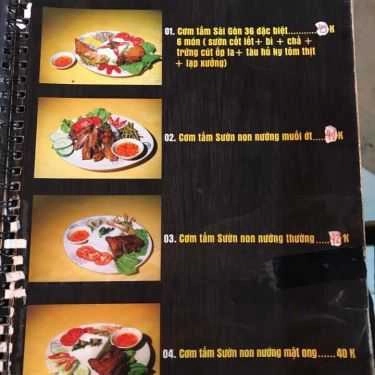 Thực đơn- Nhà Hàng Cơm Tấm Sài Gòn 36