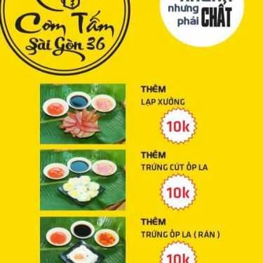 Thực đơn- Nhà Hàng Cơm Tấm Sài Gòn 36