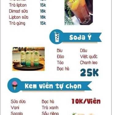 Thực đơn- Cookies Coffee