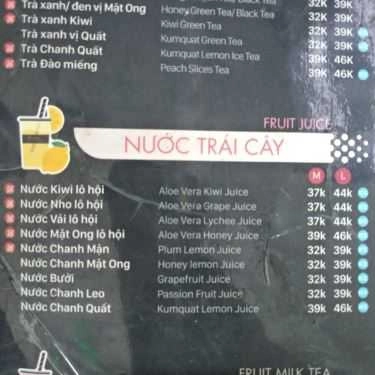 Thực đơn- Cafe Ding Tea - Lê Hoàn