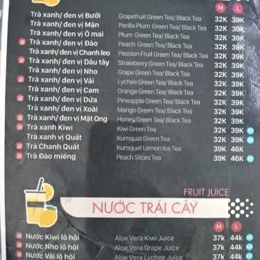 Thực đơn- Cafe Ding Tea - Lê Hoàn