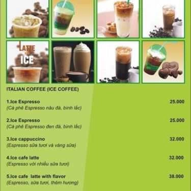 Thực đơn- Emotion Coffee