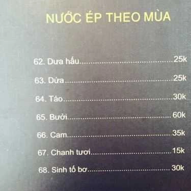 Thực đơn- Quán Ăn Alice Fastfood