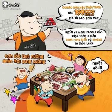 Thực đơn- Nhà Hàng Gogi House - Cao Thắng
