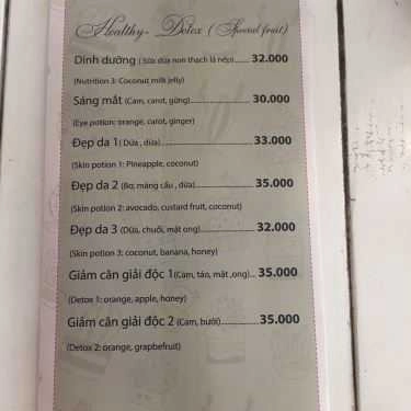 Thực đơn- Green Eden Coffee