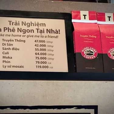 Thực đơn- Highland Coffee - Vincom Shophouse Thanh Hóa