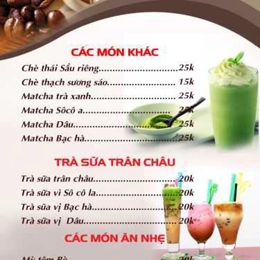 Thực đơn- Ken Cafe