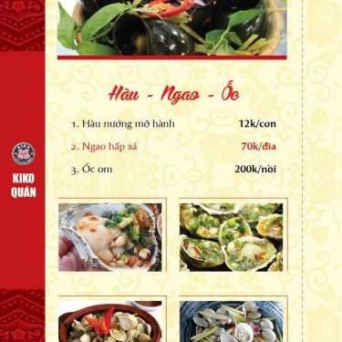Thực đơn- Nhà Hàng Kiko - Lẩu & Nướng