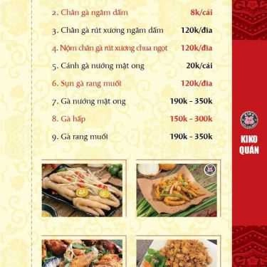 Thực đơn- Nhà Hàng Kiko - Lẩu & Nướng