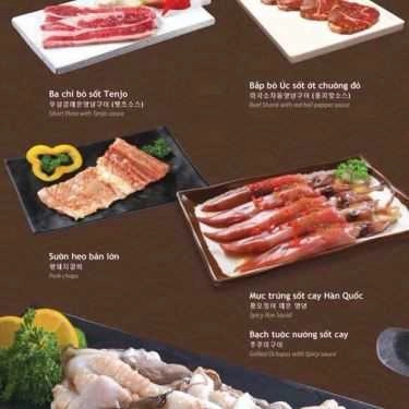 Thực đơn- Nhà Hàng King BBQ - Vincom Plaza