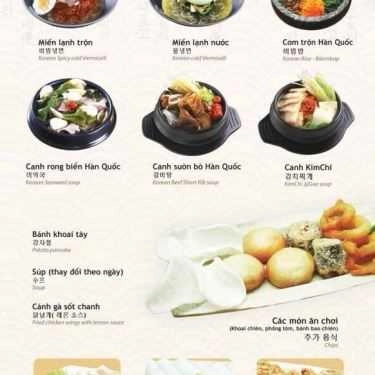 Thực đơn- Nhà Hàng King BBQ - Vincom Plaza